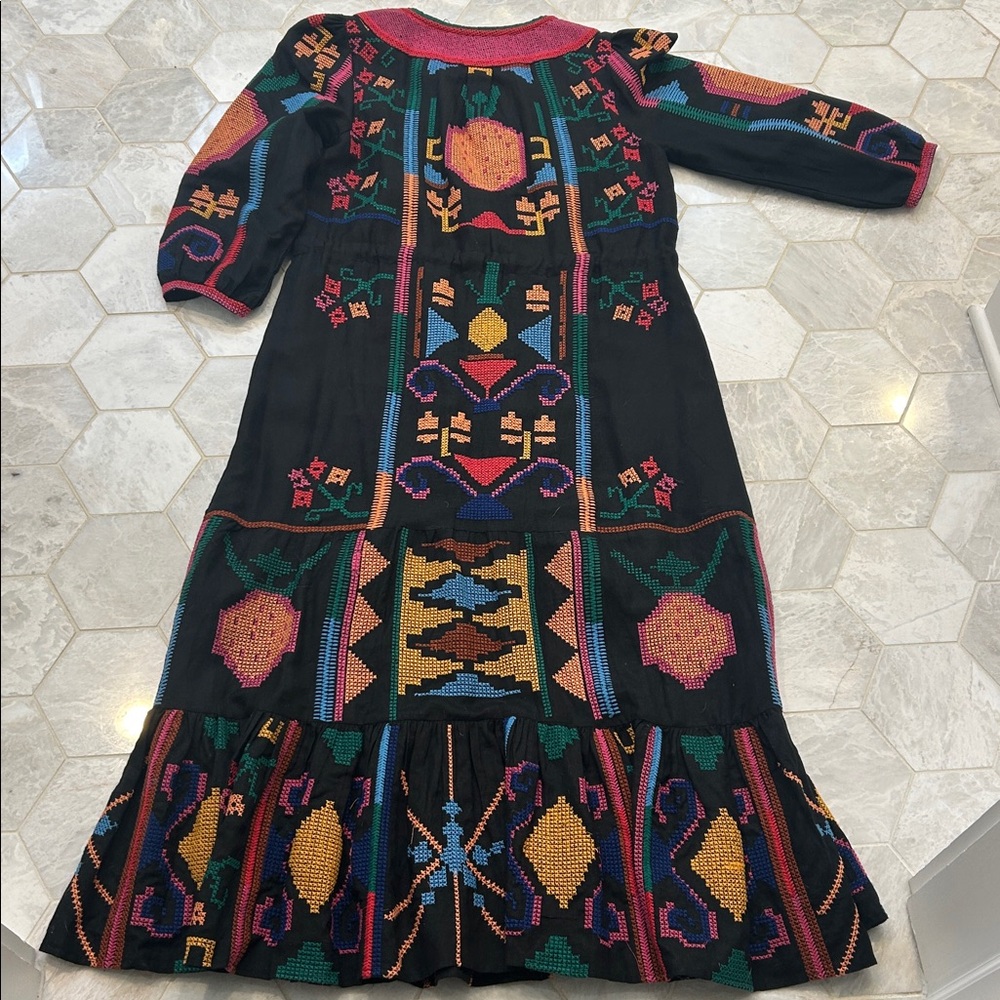 Farm Rio Embroidered Maxi Dress - Picture 7 of 7